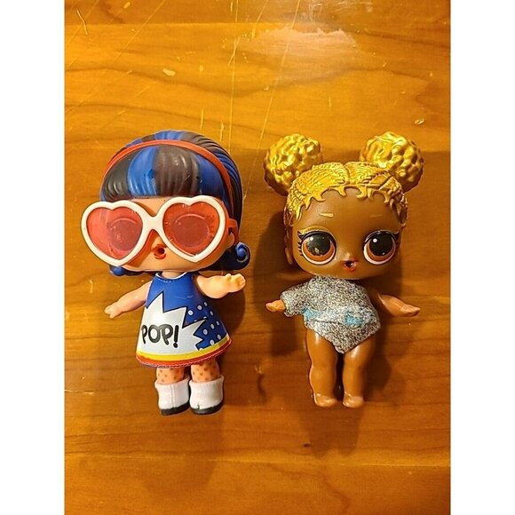 L.O.L. Soul Babe Gold Glitter And Pop Heart Ultra Rare Color Change Dolls MGA - Picture 1 of 4